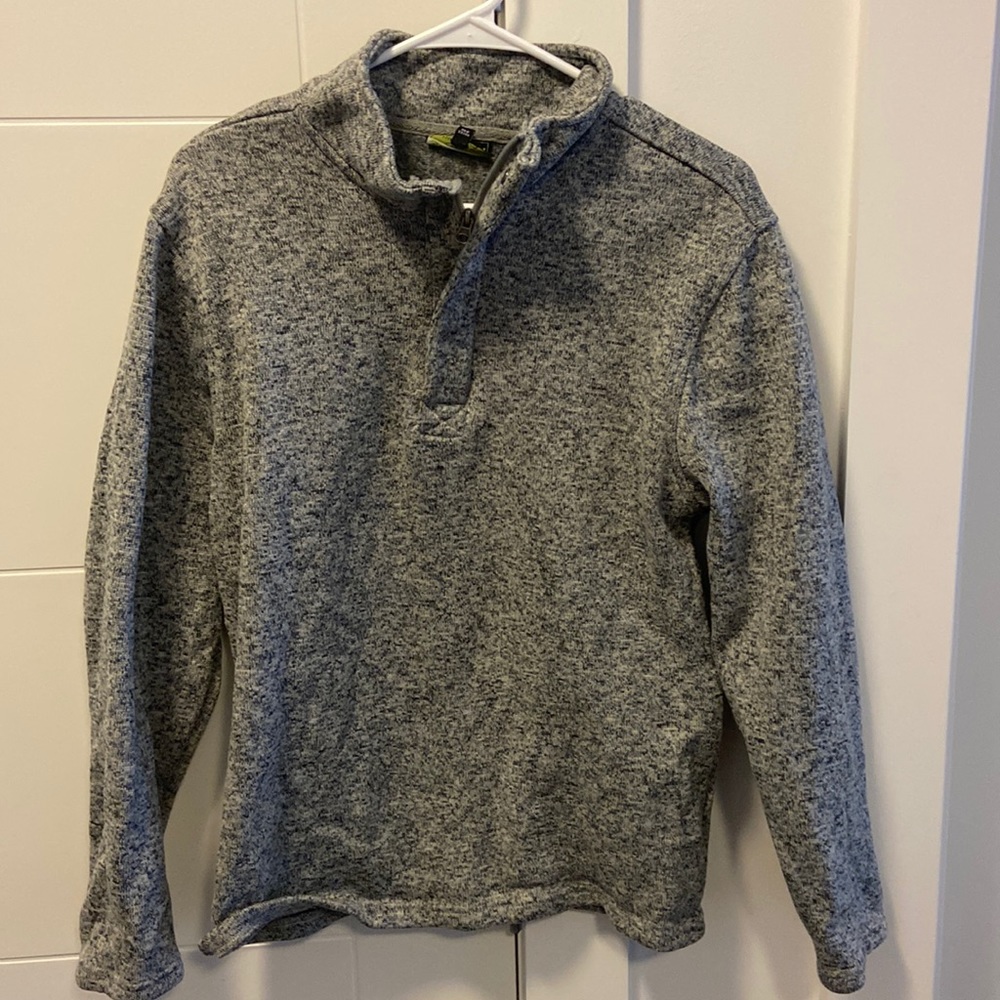 Gray/Black Canyon 3/4 zip Sweater